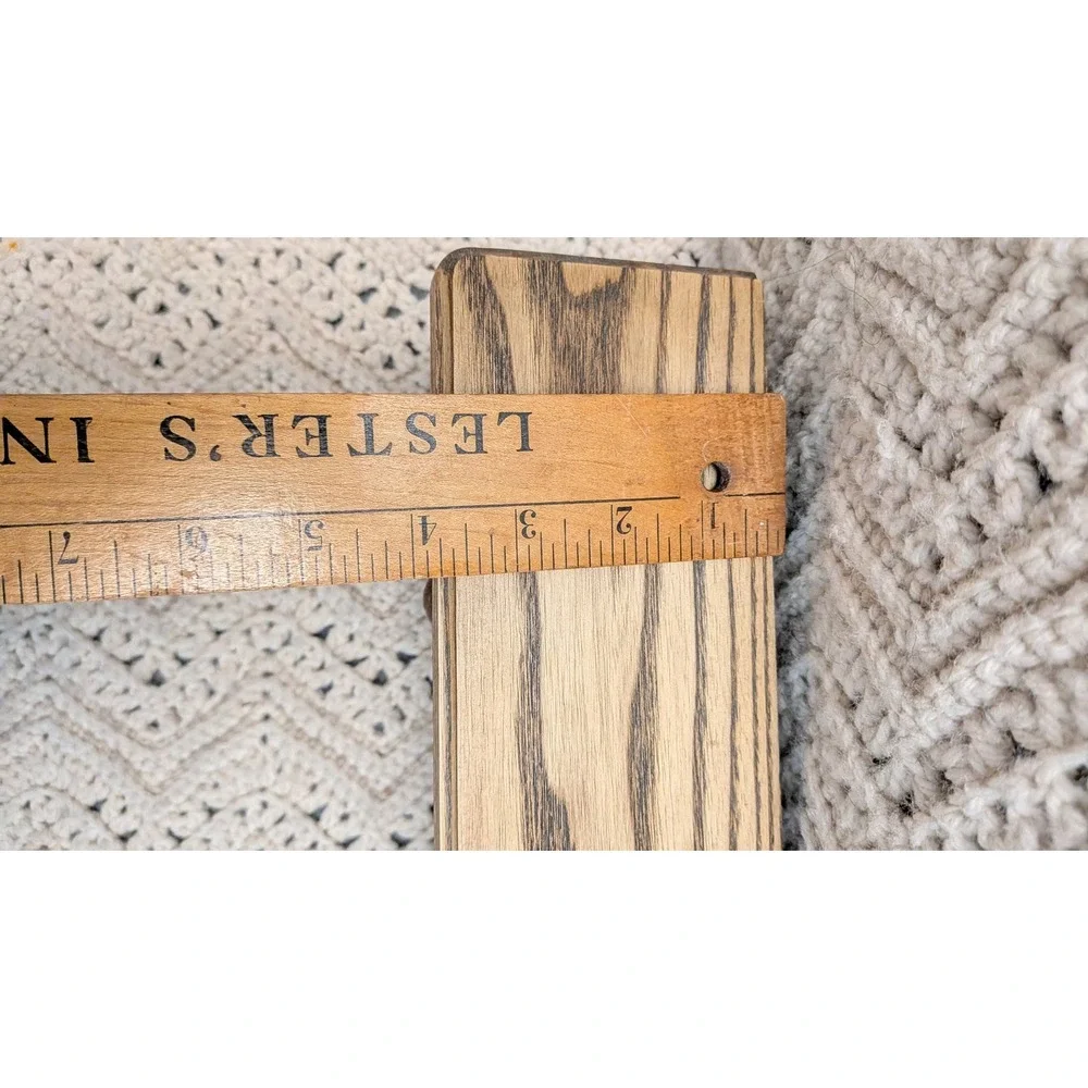 Vintage Wood Wall Shelf Heart Cutout 2 Peg Hooks Rustic Farmhouse Brown 12 Inch